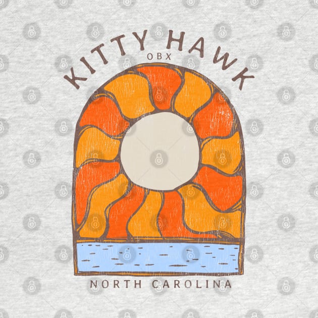 Kitty Hawk, NC Summertime Vacationing Burning Sun by Contentarama